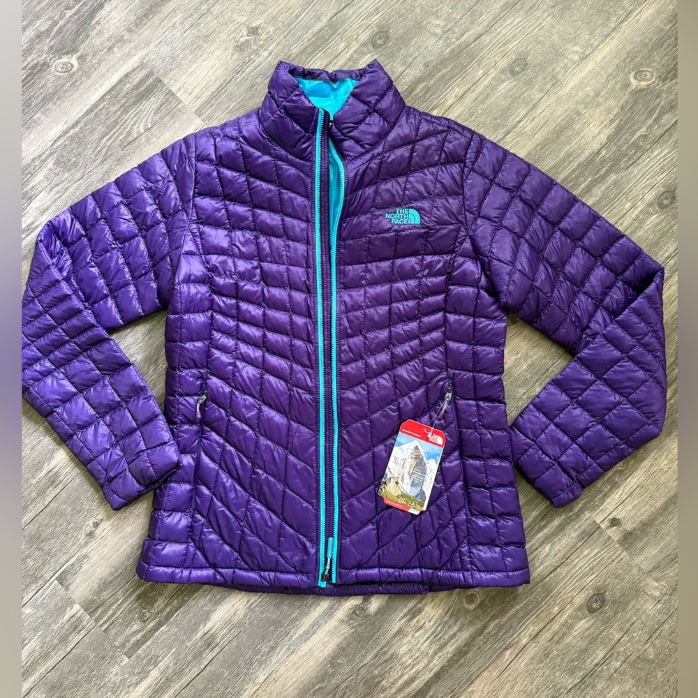 The North Face ThermoBall Eco Jacket Womens M Purple Lightweight Insulated